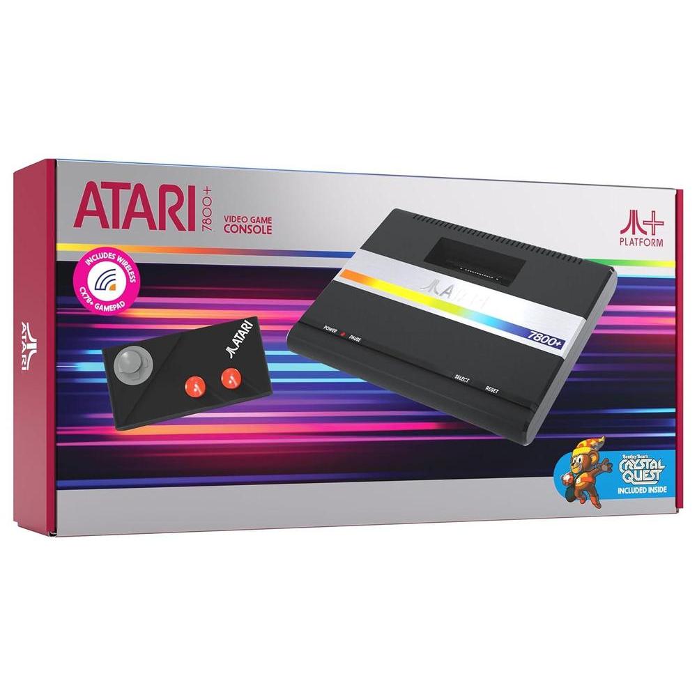 Official Atari 7800+ Console & Wireless Controller con salida HDMI, compatible con juegos Atari 2600