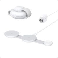 Anker MagSafe Cargador MagGo UFO 3 en 1 para iPhone, AirPods y Apple Watch, certificado Qi2, carga r