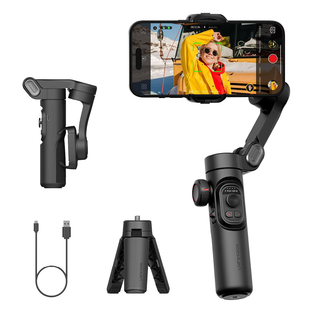 Estabilizador para Smartphone con Seguimiento Facial/Objetivo y Rueda de Enfoque