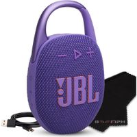 JBL Altavoz Bluetooth portv°til Clip 5, Impermeable y polvo, baterv?a de larga duraciv=n, morado, so