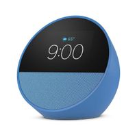 Nuevo Echo Spot 2024, despertador inteligente con Alexa y sonido vibrante, disev±o azul ocev°nico y