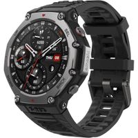 Amazfit T-Rex 3 - Reloj Inteligente Resistente Negro Con Pantalla Amoled 1.5 Pulgadas, Gps De Doble