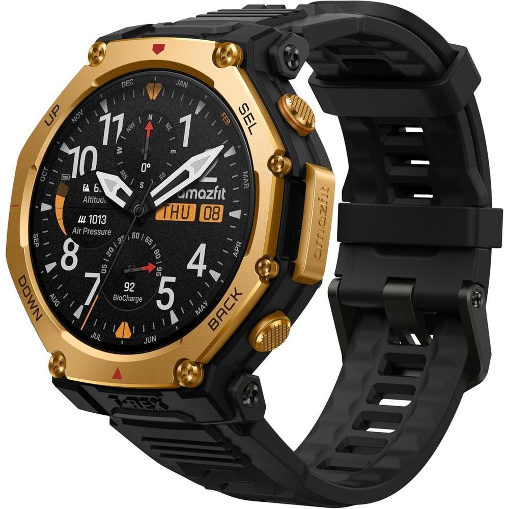 Reloj inteligente Amazfit T-Rex 3 Pro con pantalla AMOLED de zafiro, bisel de titanio y GPS de doble
