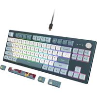 Montech MKey TKL Teclado mecv°nico para juegos, RGB personalizable, PBT MDA, switches Gateron G Yell