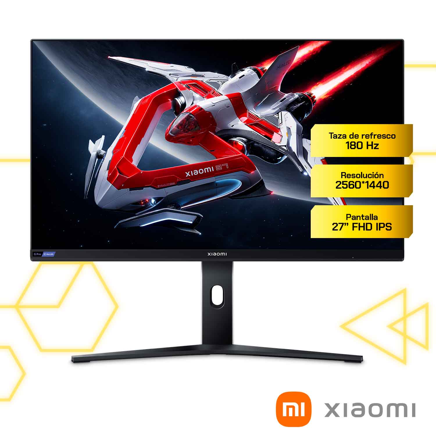 Monitor Xiaomi G Pro 27i EU 27” QHD IPS 180Hz 1ms Plano