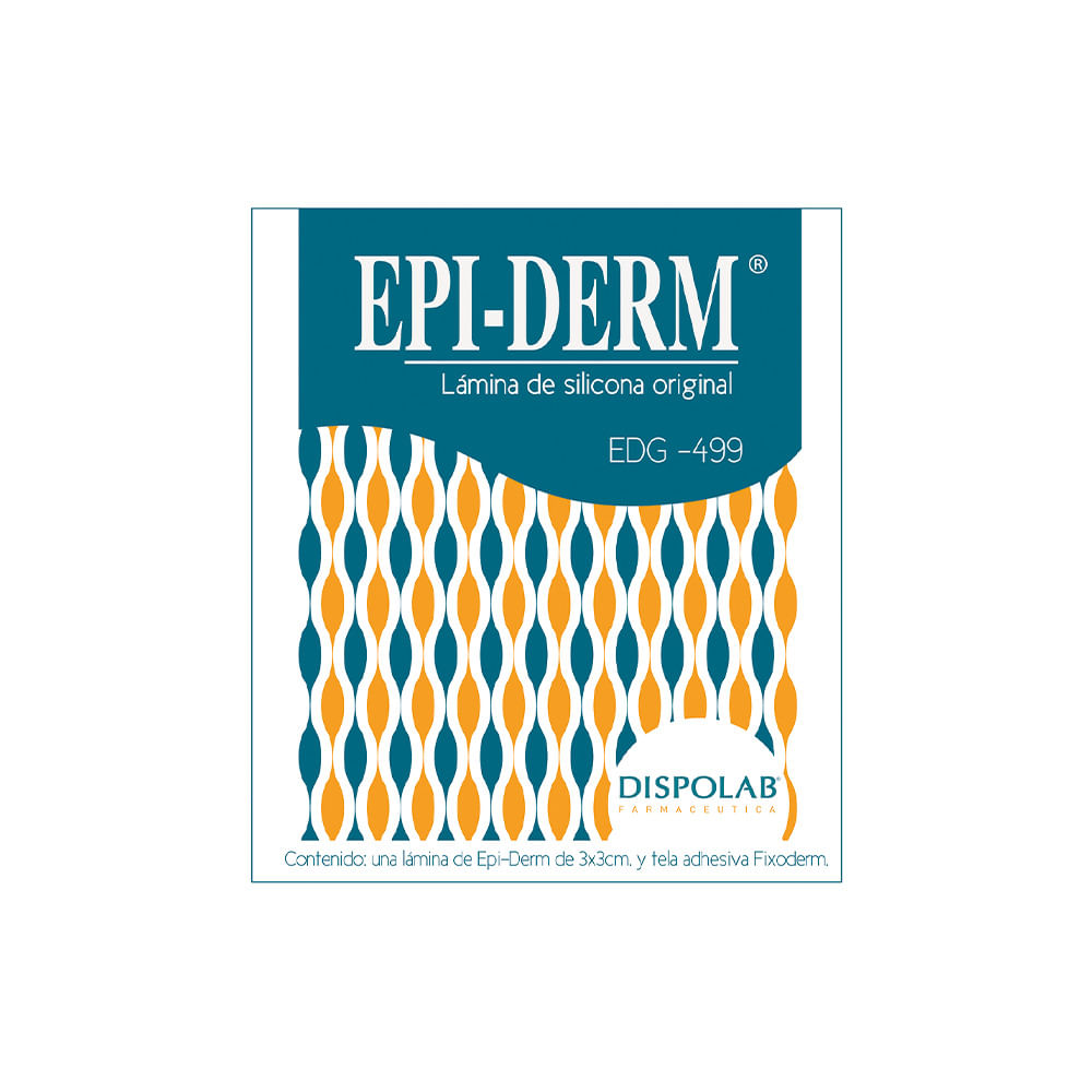 Lámina de gel de silicona Epi-Derm 499 (3x3 cm)