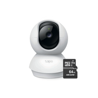 Cámara de Seguridad Wi-Fi 360º Tapo C200 + MicroSD 64 GB - Tplink