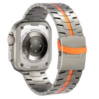 Correa De Titanio Para Apple Watch Ultra y Ultra 2 Iron Man Orange Stripe