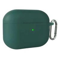 CASE FUNDA DE SILICONA PARA AIRPODS PRO 3 GENERACION 2025 VERDE OSCURO
