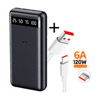 COMBO CARGADOR POWER BANK 10000 REMAX RPP-10 + CABLE USB XIAOMI 6A CARGA RAPIDA TURBO
