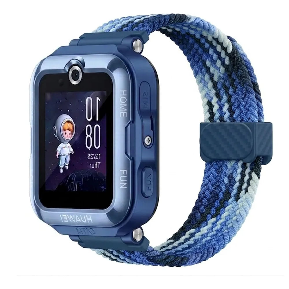 CORREA DE NYLON TRENZADO PARA HUAWEI WATCH KIDS 4 PRO AZUL