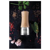 MOLINILLO PARA SAL O PIMIENTA DE ACERO INOXIDABLE Y BAMBU TRAMONTINA