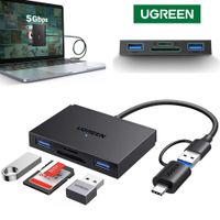 Lector de memorias 4 en 1 UGREEN USB 3.0 SD micro SD TF Tipo C 5Gbps