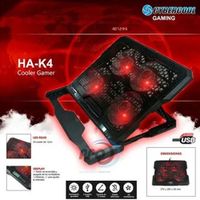COOLER GAMER PARA LAPTOP CYBERCOOL HA K4 LED ROJO