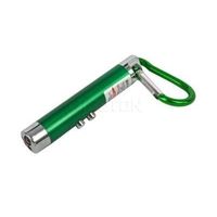LLAVERO PACK X3 LINTERNA UV, LED BLANCO Y LASER ROJO 3 EN 1 VERDE