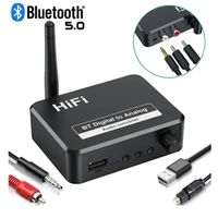 RECEPTOR BLUETOOTH 5.0 CONVERTIDOR DE AUDIO DIGITAL A ANALÓGICO DE 3,5 MM