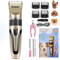 Kit Profesional Completo Cortadora Pelos para Mascotas KEMEI