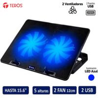 Cooler Para Laptop TEROS TE-7020N 2 Ventiladores