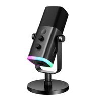 Fifine - Micrófono Ampligame AM8 RGB USB/XLR Dynamic - Negro