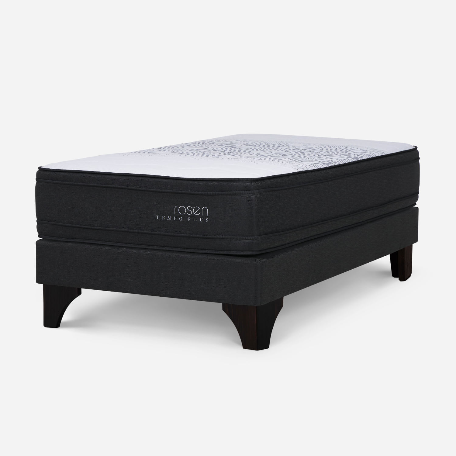 Cama Europea Tempo Plus Grafito 1 Plaza