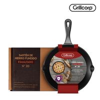 Sartén N° 20 de Hierro Fundido Esmaltado | Grillcorp
