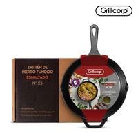 Sartén N° 25 de Hierro Fundido Esmaltado | Grillcorp