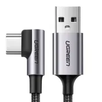 Cable UGREEN USB-A a USB-C - ÁNGULO RECTO - 1MT