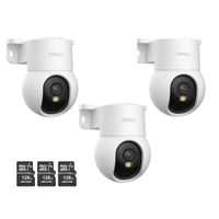 Kit de 3 Cámara seguridad IMOU Ranger Mini 2K 3MP + Micro SD 128GB 360° Visión Nocturna Interior