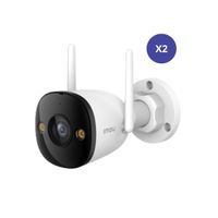 Kit de 2 Cámara seguridad WiFi Bullet 3 3K 5MP IMOU exterior WIFI IP67