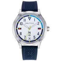 Reloj Nautica N83 Crissy Field NAPCFS903 Correa de Silicona Azul Dial Blanco