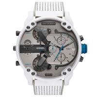 Reloj Diesel Mr. Daddy 2.0 DZ7419 Cuatro Horas Fecha Cronómetro Correa de Silicona
