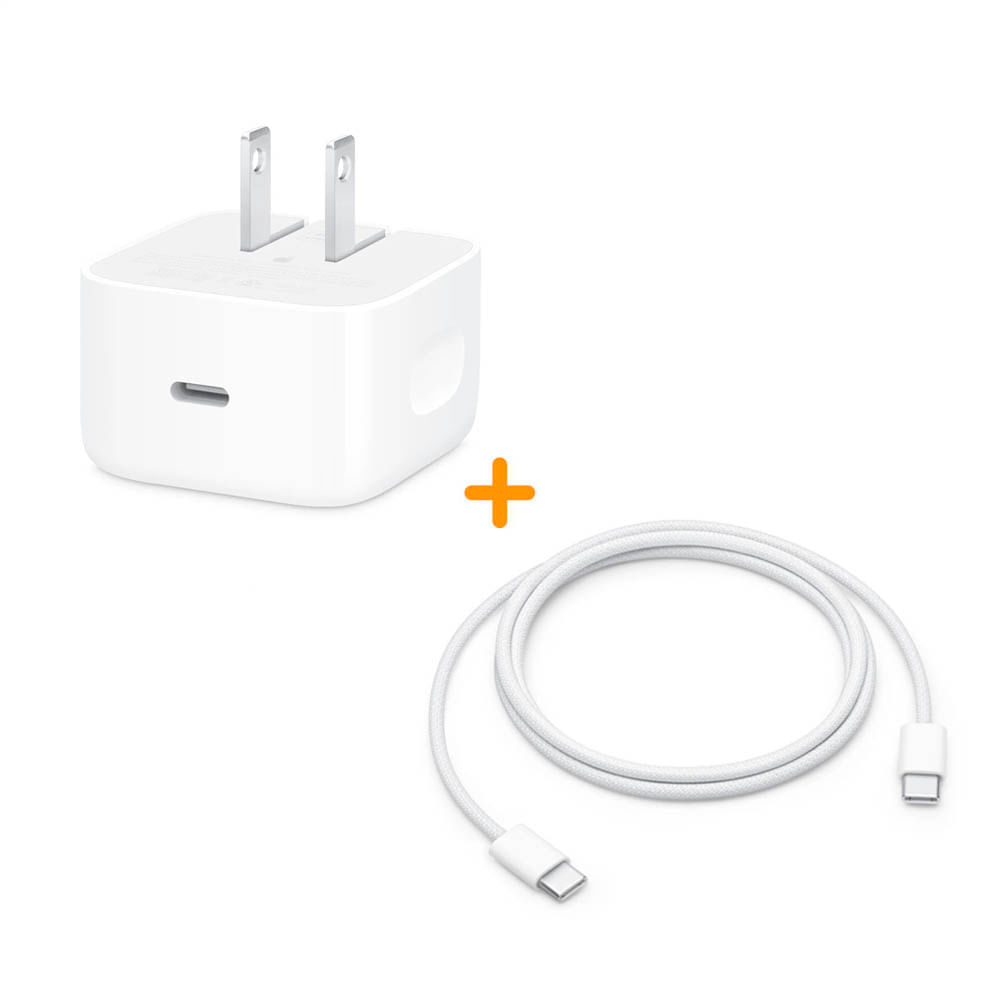 Cubo Cargador 40W máx 60W + Cable USB-C 1m Carga Rápida