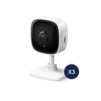 Kit de 3 Cámara de Seguridad Wifi de Lente Fijo Full HD Tapo C100 - Tplink