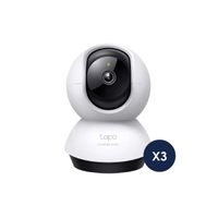 Kit de 3 Cámara de Seguridad Tapo C220 2K 4MP Wi-Fi 360º interior Detección IA - Tplink