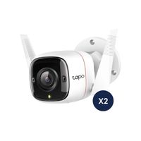 Kit de 2 Cámara de seguridad para exteriores Tapo C310 2K 3MP Lente Fijo Exterior - TPLINK