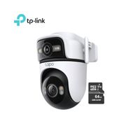 Cámara de Seguridad Dual 2K Tapo C545D 3+3MP + Micro SD 64GB para exteriores 360
