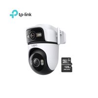 Cámara de Seguridad Dual 2K Tapo C545D 3+3MP + Micro SD 128GB para exteriores 360