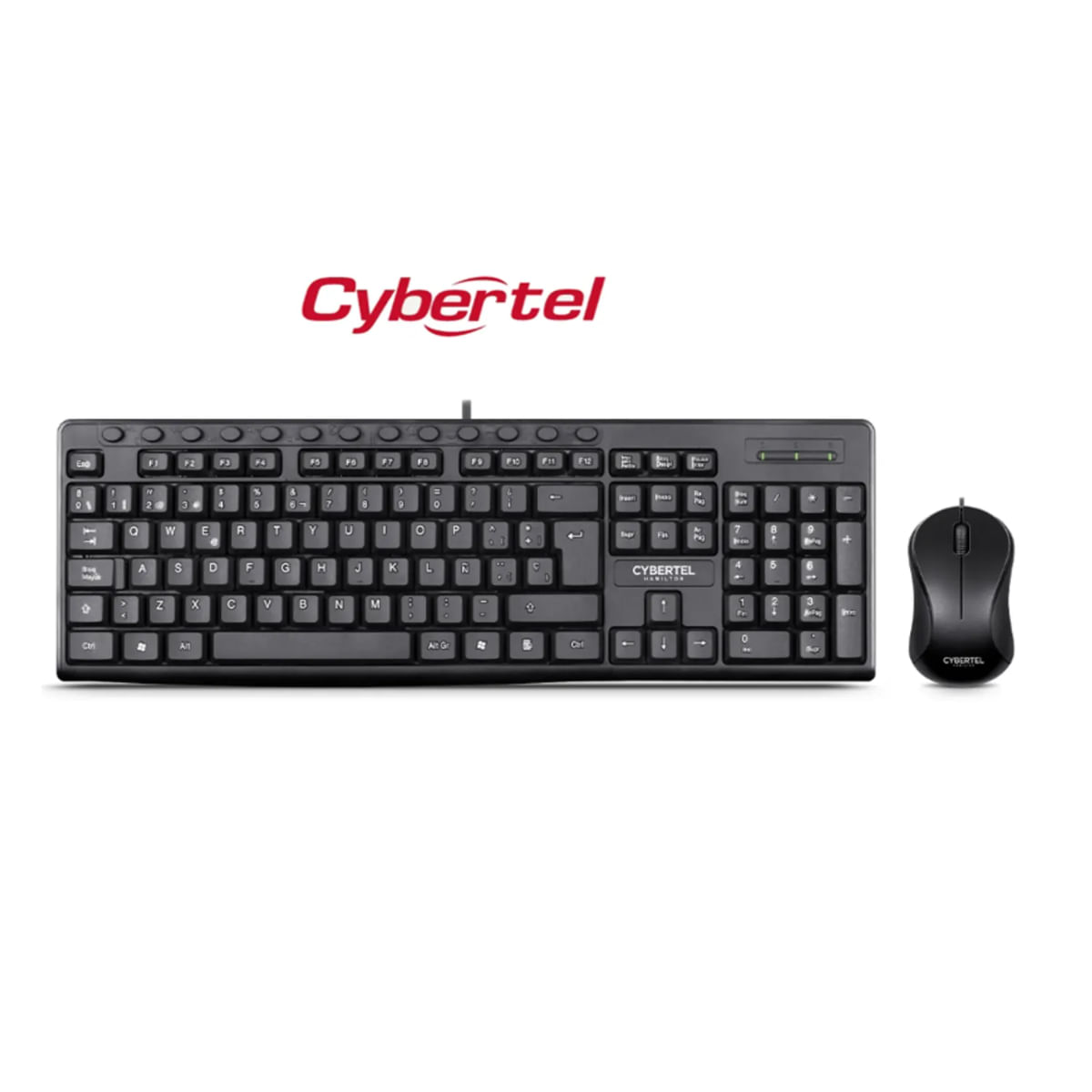 Kit Alámbrico 2en1 Teclado+Mouse Cybertel Hamilton CYB T109
