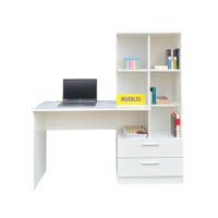 Escritorio con Estante Centro de estudios color Blanco - TEMEL