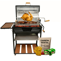 Parrilla Levadiza Cilíndrica con Tapa  2 en 1 GRILL SHOP