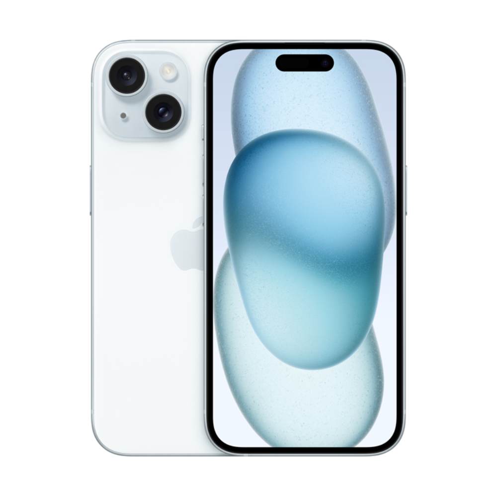 iPhone 15 5G 128GB, 6GB RAM, cámara trasera 48MP y frontal 12MP, 6.1"", azul