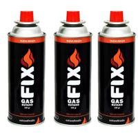 3 Gas Butano FIX Ultra Refinado valvula universal cocinillas flameador