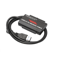Convertidor Ide Y Sata 3.5 2.5 A Usb 3.0 Disco Duro Dvd Cd