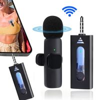 Mini Micrófono Solapa inalámbrico recargable plug 35mm android