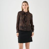 Blusa Mujer Print Malabar Manga Larga