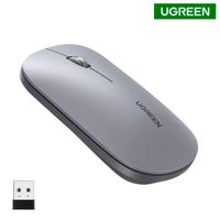Mouse silencioso Inalambrico UGREEN 4000 DPI USB 2.4GHz Gris