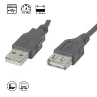 CABLE EXTENSION USB 2.0 XTC-306 XTECH