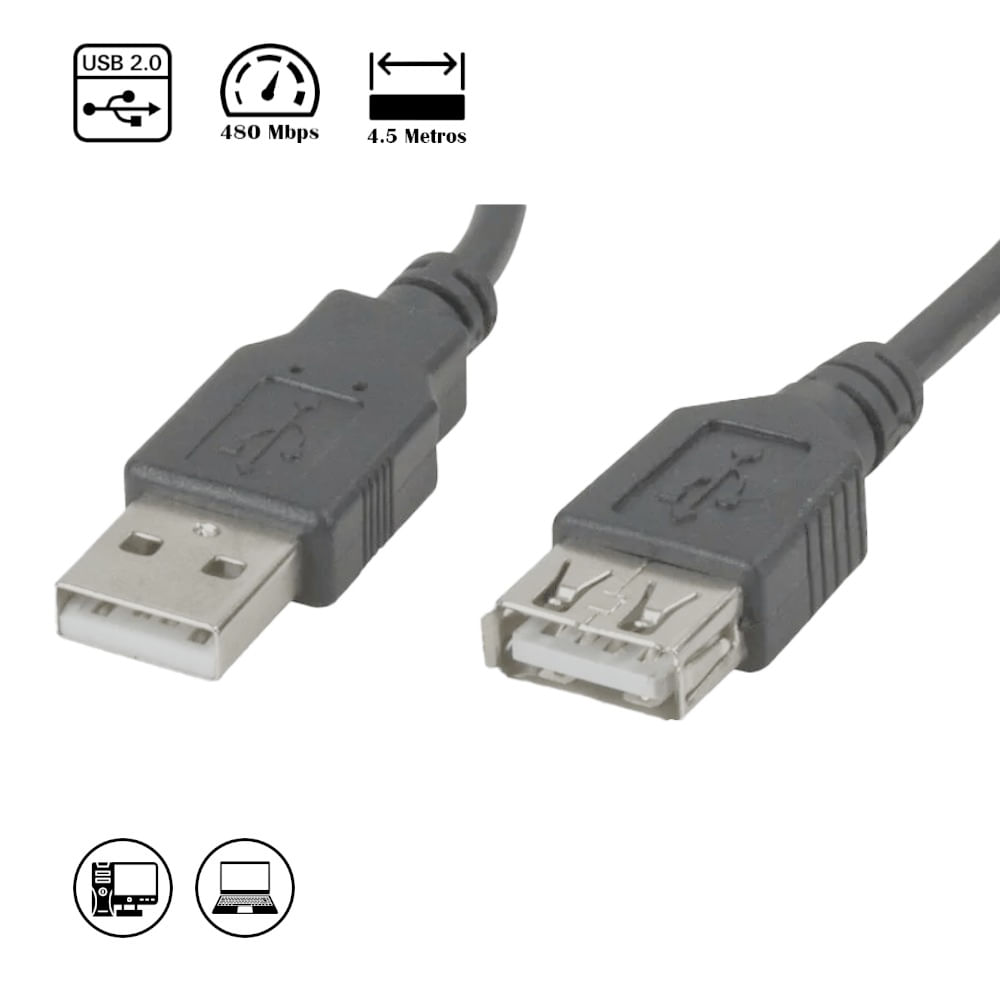 CABLE EXTENSION USB 2.0 XTC-306 XTECH
