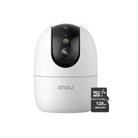 Cámara seguridad WiFi Imou Ranger 2 Pro 3MP 2K + Micro SD 128GB para interiores Botón de llamada