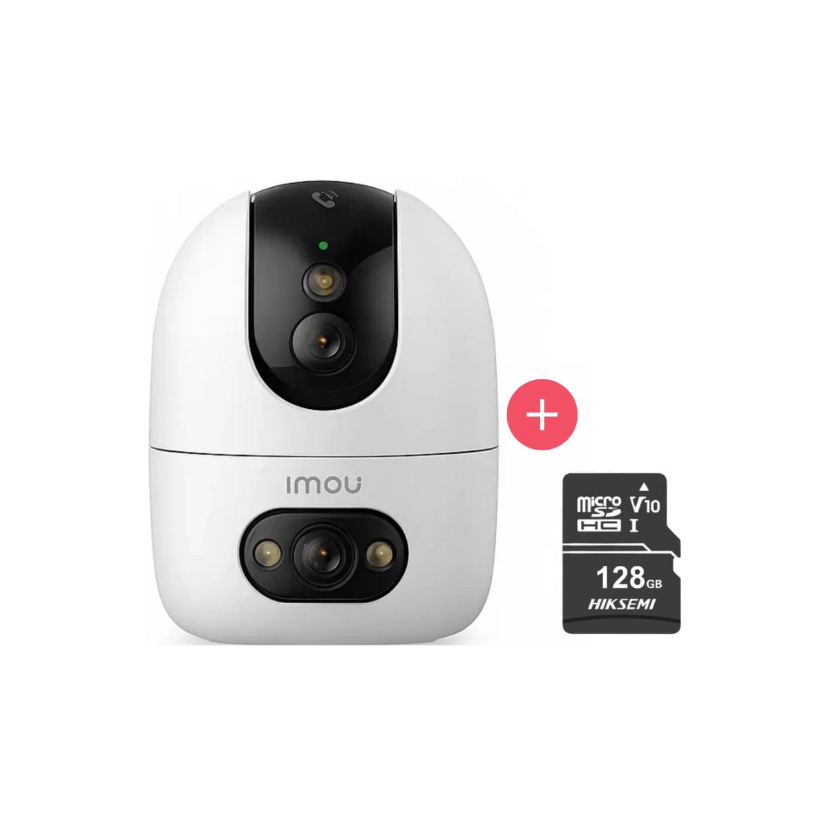 Cámara seguridad WiFi Interior IMOU Ranger Dual 10MP + Micro SD 128GB Doble Lente y Movimiento Pan/T